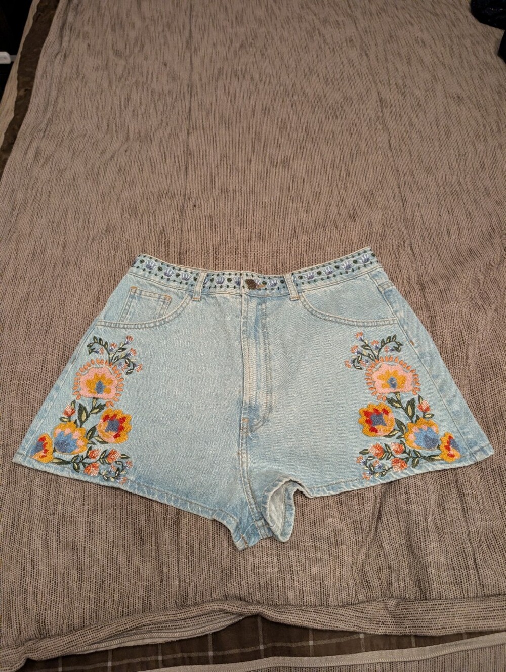Farm Rio Embroidered Shorts